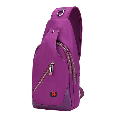 

SWISSGEAR chest bag multi-functional fashion trend chest bag shoulder bag sports backpack waterproof travel bag Messenger bag iPad bag SA-9866 purple