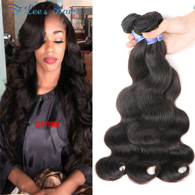 

Elees Hair 8A Peruvian Virgin hair Pineapple Body Wave Virgin Unprocessed Human Hair Extensions Natural Black 1B Body Wave