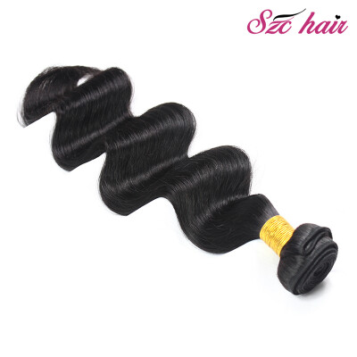 

SZC Hair 8"~26" inch Indian Virgin Hair Body Wave 1 Bundles 100g Grade 100% Unprocessed Virgin Human Hair Weave Weft Natural Color