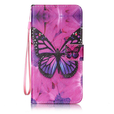 

Black Butterfly Design PU Leather Flip Cover Wallet Card Holder Case for Samsung Galaxy S6 Edge PlusG9280