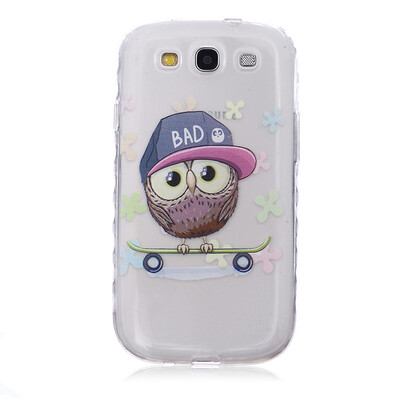

Сова Pattern Мягкий тонкий ТПУ Резиновая крышка силиконовый гель чехол для SAMSUNG GALAXY S3 I9300
