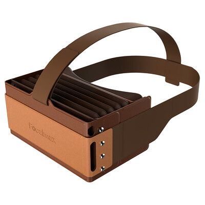 

Focalmax-Accordion VR-очки 3D-очки виртуальной реальности VR шлем (коричневый)