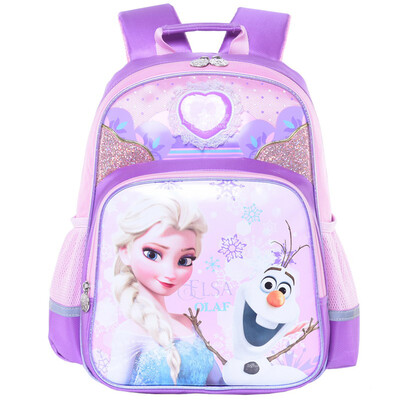 

Disney Snow Disney Ice&snow children&39s bag snow&ice princess female models lovely light shoulder bag 2 - 5 grade primary school student bag SM11490 purple