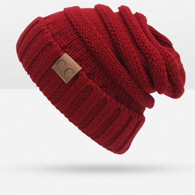 

WISHCLUB Knit Hat Cap Men Women Winter Hat Skullies Beanies Unisex Headgear Warm Hat