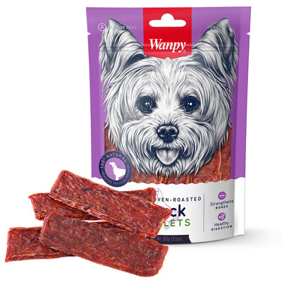 

Непослушный (Wanpy) импорт и экспорт загружены закуски собаки собаки кормы закуска лист 100г сухая мягкая утка