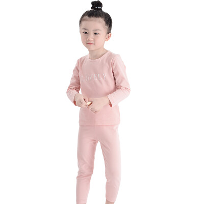 

Yu Zhaolin YUZHAOLINE Kids Underwear Set Lycra Cotton Qiuqi Qiuku Bottom Set M316029love Fashion 130 yards