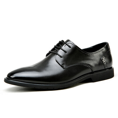 

Goldlion (goldlion) men's shoes professional dress shoes business shoes soft light lace shoes 571710126ADB-black -40 yards