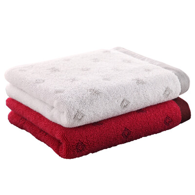 

Montagut towel home textile cotton terry M series large size towel 2 pieces of thick&durable soft&durable water red gray 116g Article 34 80cm