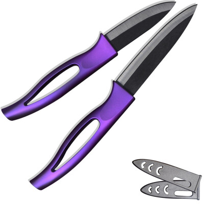 

XYJ Brand 3 Inch Fruit 4 Inch Utility Knife Black Blade Ceramic Knives Sharp Kitchen Knives Set