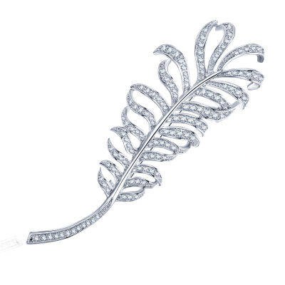 

Chen Xin (IChanYan) feather brooch female fashion jewelry corsage inlaid banquet wild jewelry