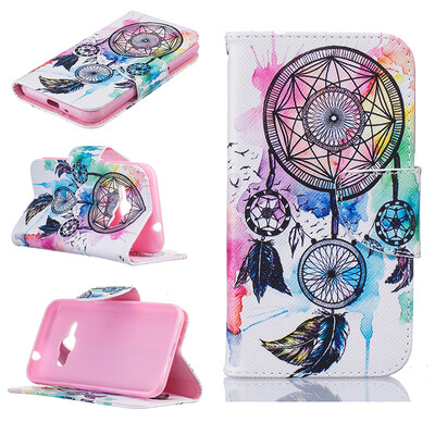

Дизайн Dreamcatcher Дизайн Кожа PU флип крышку Кошелек Карты Держатель чехол для SAMSUNG Galaxy J1 2016/J120F