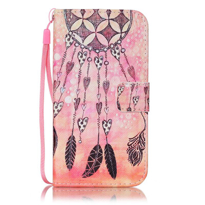 

Orange Chime Design PU Leather Flip Cover Wallet Card Holder Case for SAMSUNG S5