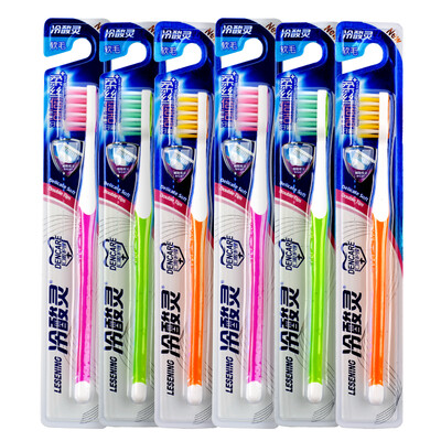 

Cold sour soft silk times toothbrush six sets of delicate fur