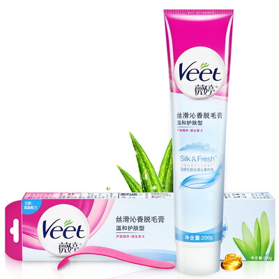 

удаление волос крем Veet Veet Qinxiang шелковистой кожи типа 100г мягкий подходит для чувствительной мышцы (Ms. удаление мужчины удаление волос подмышками волосы ног волос)