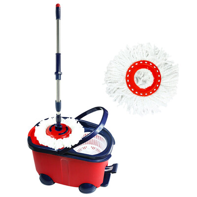 

LOHOM chew double drive hand pressure dragged stainless steel rotating mop