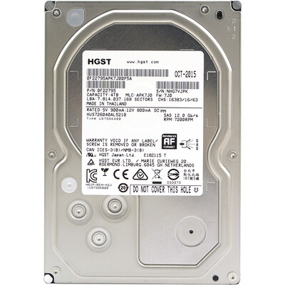 

HGST 4TB SAS12Gbs Hard Drive HUS726040AL5210