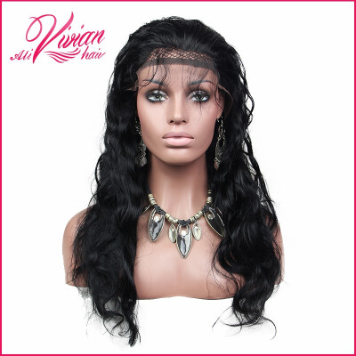 

8A Unprocessed Virgin Brazilian Full Lace Wigs Human Hair With Baby Hair 150 Density Natural Wave Glueless Full Lace Front Wigs