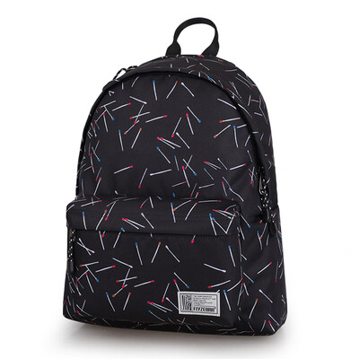 

Fly zebra FLYZEBRA computer bag male shoulder bag female casual printing backpack middle school student bag FBB0014-16 match whisper