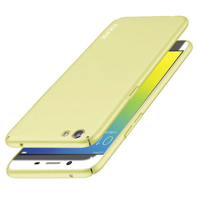 

ESCASE OPPO R9s R9S телефона оболочка мобильного телефона наборы OPPO телефон случае серия краски все включена кожа чувствовать кожу чувствовать твердую оболочку желтой