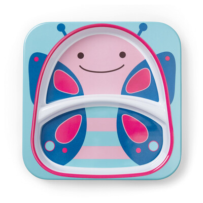 

SKIP HOP Cute Zoo Imitation Porcelain Drops Children&39s Plates Single Supplied - Butterfly 6 months or more US imports