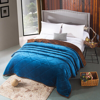 

Cotton pad blanket autumn&winter padded warm double flannel quilted blanket blankets Blanket blanket princess milk 200 230cm