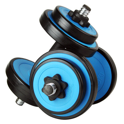 

Chengyue dumbbell barbell 10 kg kg blue removable natural color plastic men&women sports fitness equipment CY-121
