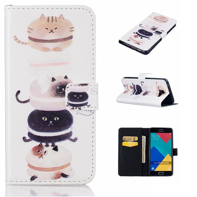 

Kitty Дизайн Кожа PU откидная крышка бумажника карты держатель чехол для Samsung Galaxy A5 2016 / A510