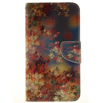 

Colorful flowers Design PU Leather Flip Cover Wallet Card Holder Case for LG V10