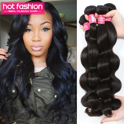 

Grade 7A Indian Virgin Hair Body Wave Natural Black Color 1b,Unprocessed 3pcs lot Raw Virgin Indian Body Wave Hair