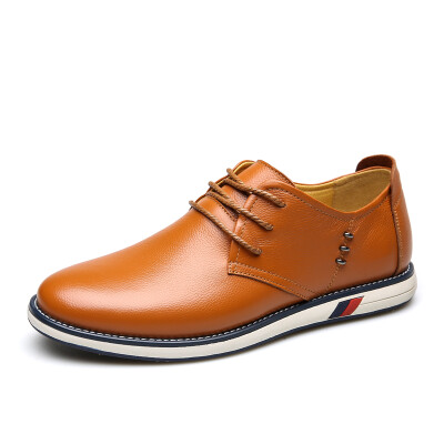

Yichi EGCHI casual shoes men's shoes outdoor fashion leather shoes men male 2693 yellow brown 41