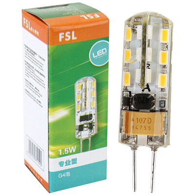 

Супермаркет] [Jingdong FSL (FSL) Светодиодная лампа шарик пены штырьковых контактов 1.5W 12V 6500K белый кристаллический свет лампы