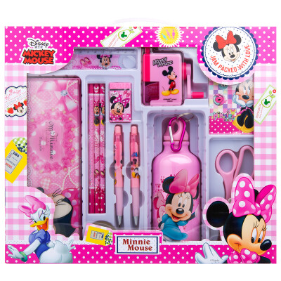 

Disney Primary School Stationery Gift Box Mickey Insulation Cup Kettle Pencil Sharpener Pen Holder Garment Box Eraser Pink Learning Supplies Gift Pack DM0934-6B