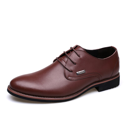 

Yichi EGCHI leather shoes men's business casual fashion wear-resistant leather shoes male 8096 brown 43