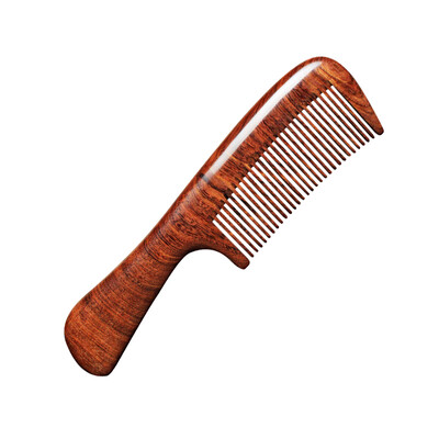

Jing Hui think of a JH0135 gold wire sandalwood comb natural texture anti-static teeth with a handle comb
