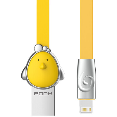 

ROCK Cartoon Charging Cable for iPhoneX 10 8Plus 7 6s SE 5 iPad 1m yellow chicken