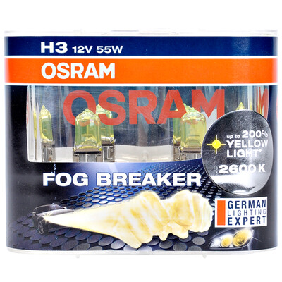 

Osram (OSRAM) fog Walker H16 yellow light bulb headlamp bulb fog lamp bulb halogen lamp [brightening 60%, color temperature 2600K] 12V19W