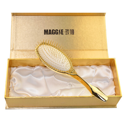 

Mei Ji MAGGIE air cushion comb massage airbag hair comb plating fashion modeling comb girlfriend send his wife to send my mother birthday gift Valentine&39s Day