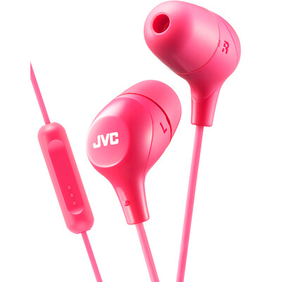 

JVC FX38M headphones in the ear-type subwoofer sports music line control earplugs phone general cotton candy series girls powder