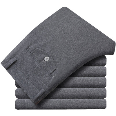 

Aston men 's business fashion light gray casual trousers trousers light gray 35 A14318016