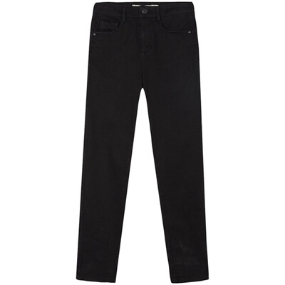 

Meters bonwe Female High Waist Bulletproof Cowboy Long Pants Black 160 66A