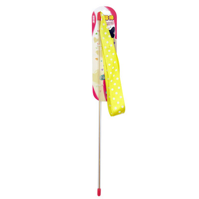 

【Jingdong Supermarket】 Tian Tian cat yellow cute wave point ribbon long rod tease cat stick teu cat plus Feibu Pu blue cat kitten cat toy cat supplies