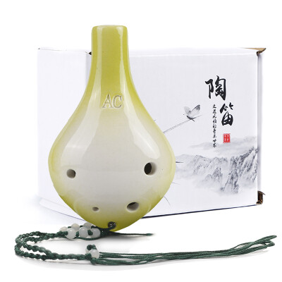 

[Супермаркет] Jingdong Leiothrix (Lovebird) 6 отверстий Ocarina среднего тона С окрашен переменным магнитной свистулькой стропа XS1028 начинающего учебником огурцом