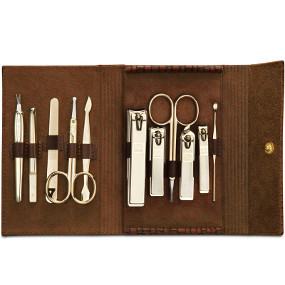 

【Jingdong Supermarket】 777 Nail Knife Set Nail Clamp Clamp Set 9pcs NTS-8001 Dark Blue (Import