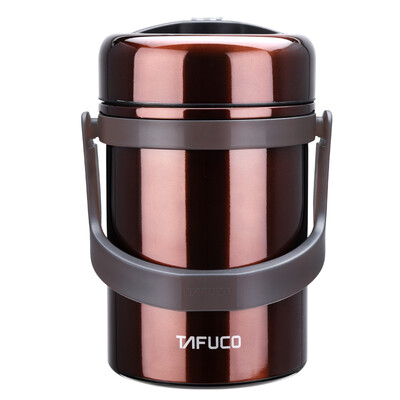 

Taifu high TAFUCO stainless steel insulation lunch box T-2603 insulation barrels 304 insulation pot 20L bright coffee gift gift tableware gift insulation package