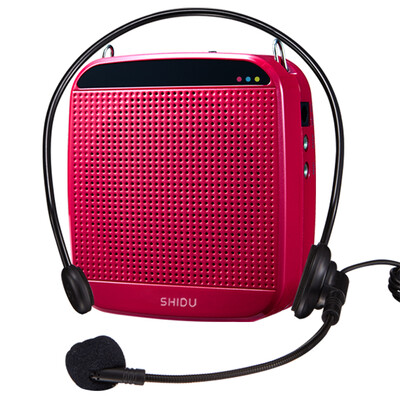 

Ten degrees ShiDu SD-S512 18-watt high-power small bee loudspeaker teaching tour guide teacher dedicated loudspeaker speaker loudspeaker portable digital player rose red