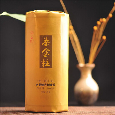 

Dr. Pu'er Tea LaoManE Ancient Tree Golden Leaves Cylinder Pu-erh 2016 1000g Ripe