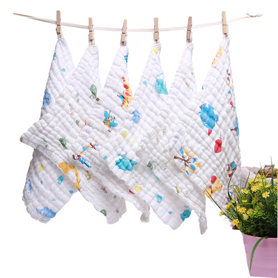 

hi hi baby gauze baby mouth towel towel washed gauze baby towel towel newborn rubbing scarf towel 6 layer thick section 30 * 30CM6 strip