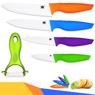 

XYJ Brand Kitchen Knife Set 3" 4" 5" 6" Fruit Utility Slicing Chef Knife Mutli Color Handle Ceramic Knvies