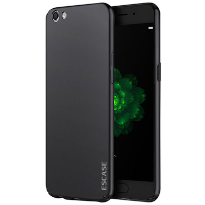

ESCASE OPPO R9s R9S телефон оболочки мобильный телефон наборы OPPO телефон случае серии краска все включено кожа чувствовать кожу чувствовать себя черную твердую оболочку