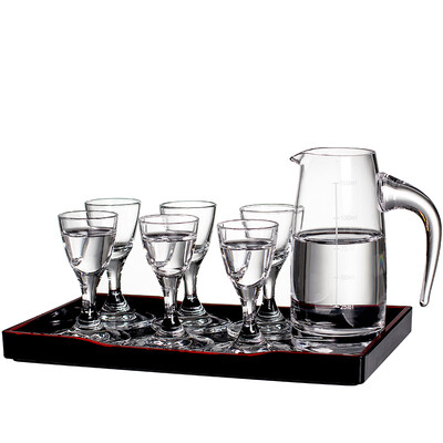 

LONA RONA lead-free crystal liquor wine with Maotai liquor wine glasses set 7 sets 15ml white wine glass 6 150ml domestic wine collector 1